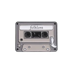 3/$18 Taylor Swift Folklore Album Cassette Tape Enamel Pin Brooch NEW